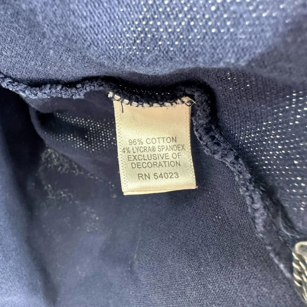 Banana Republic size Medium blue short sleeve polo shirt top cotton‎ blend